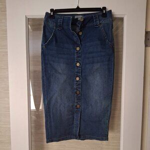 New York & Co Jean Pencil Skirt